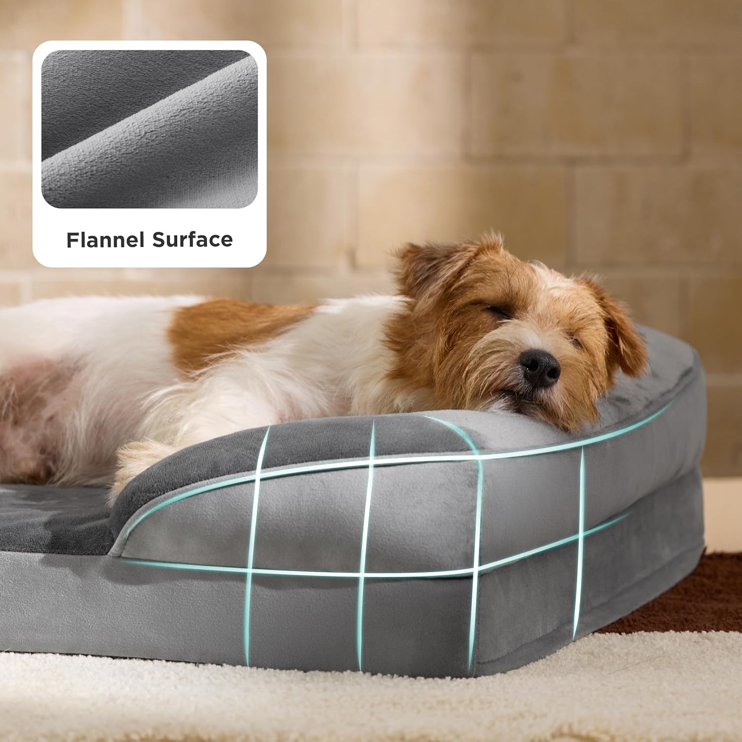 Non-slip base on Bedsure orthopedic dog bed