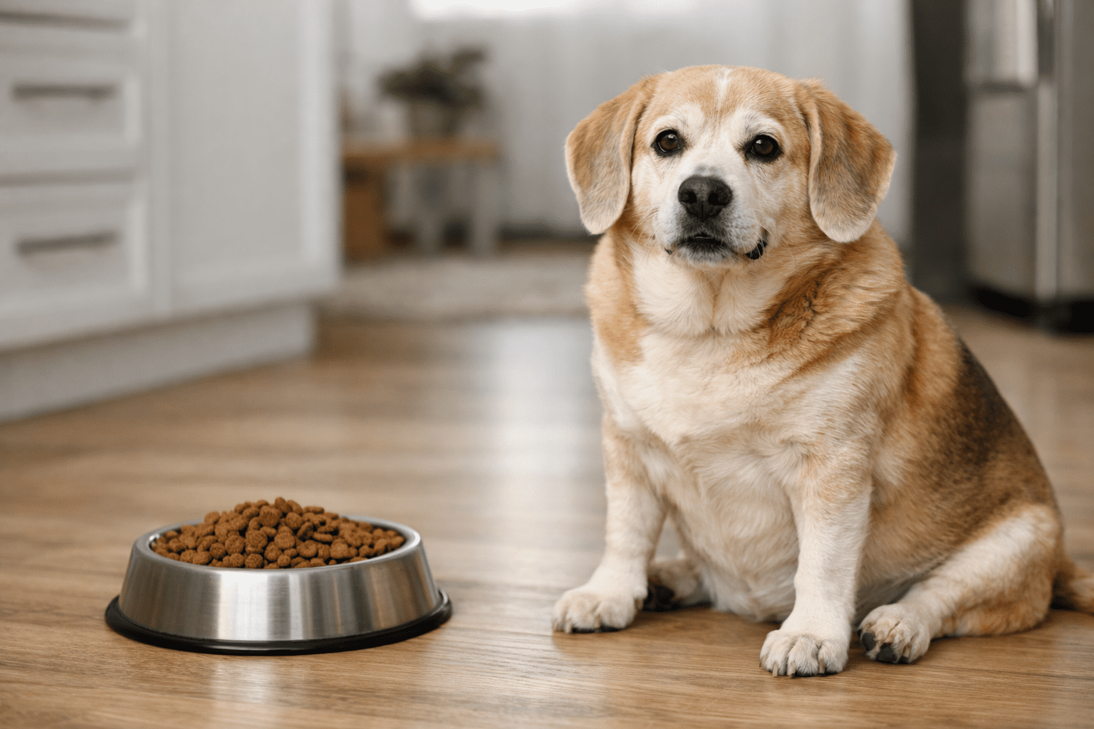 Signs a dog may be overweight due to overfeeding